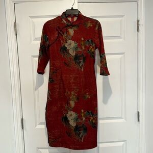 Chinese floral dress